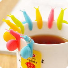 Load image into Gallery viewer, Silicone Snail Tea Bag Holder &amp; Infuser — Cute Korean Style