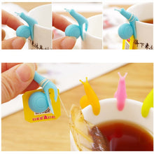 Load image into Gallery viewer, Silicone Snail Tea Bag Holder &amp; Infuser — Cute Korean Style