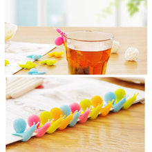 Load image into Gallery viewer, Silicone Snail Tea Bag Holder &amp; Infuser — Cute Korean Style
