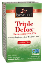 Load image into Gallery viewer, Bravo Tea Triple Detox Herbal Tea — Caffeine Free, 20 Tea Bags
