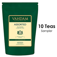 Load image into Gallery viewer, Vahdam Loose Leaf Tea Sampler — 10 Exclusive Blends, Gift Box