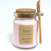 Load image into Gallery viewer, Pink Rose Petal Sugar, 8 oz  Glass Sugar Jar - Eucalyptus And Sage | Tea, Coffee, Mug, and Cup products for men and women of all ages