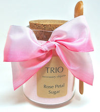 Load image into Gallery viewer, Pink Rose Petal Sugar, 8 oz  Glass Sugar Jar - Eucalyptus And Sage | Tea, Coffee, Mug, and Cup products for men and women of all ages