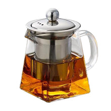 Load image into Gallery viewer, Stainless Steel Heat Resistant Glass Tea Pot - Eucalyptus And Sage | Tea, Coffee, Mug, and Cup products for men and women of all ages